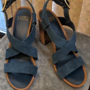 Franco Sarto A-Sabine, Teal heel sandals